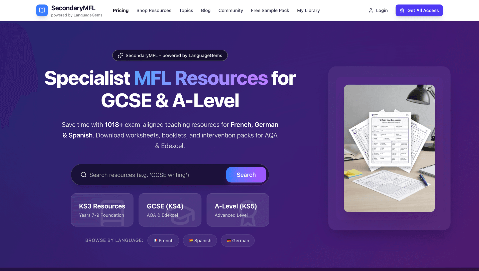 SecondaryMFL Interface